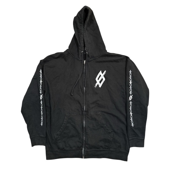 Set It Off Deathless Tour 2024 Rock Band Music Full Zip Hoodie Mens 2XL - Picture 2 of 9